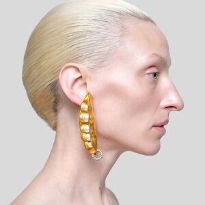 Schiaparelli Style Bean Earrings